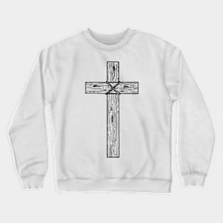 Wooden cross Crewneck Sweatshirt